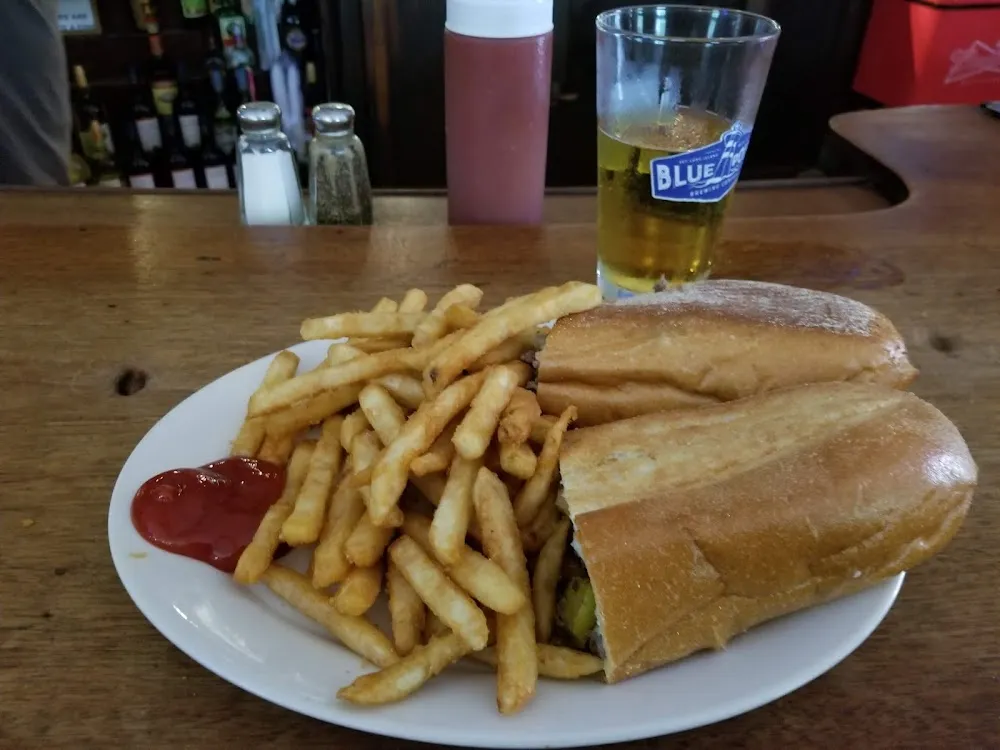 Cheese Steak and Fries