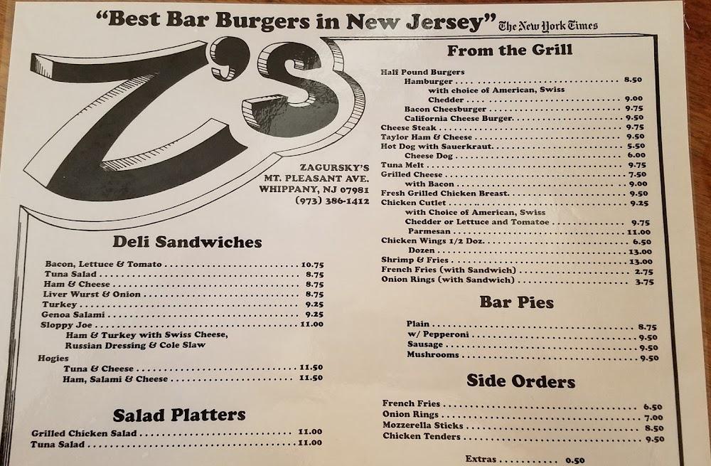 Zagursky's Bar & Grill Menu image 3